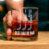 Personalized Best Dad by Par Whiskey Glass Gift For Father's Day HA75 921268