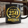 America 250 Years America 250th Anniversary Black Mug HA75 897420