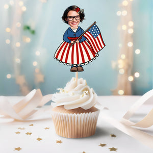 Custom Face Photo 4th Of July Independence Day Topper TH10 892603
