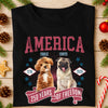 Custom Dog Photo America 250th Anniversary Eagle Dark Shirt LM32 895239