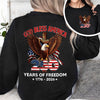 God Bless America 250 Years Of Freedom 1776 - 2026 Back & Front Dark Shirt CH07 910532