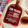 Celebrate Our America 250th Anniversary United States Semiquincentennial Whiskey Bottle HA75 897408
