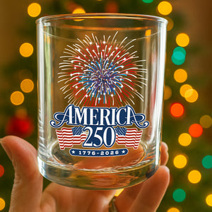 America 250 Firework Whiskey Glass TH10 894643