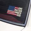 One Nation Under God America Flag Car Window Decal Sticker LM32 897229