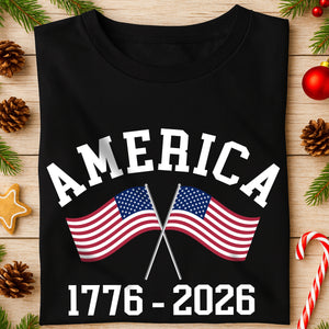 America 1776 - 2026 US Flag Dark Shirt HA75 892856