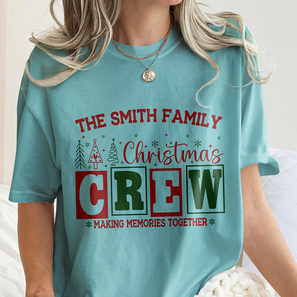Personalized Christmas Crew Matching Family Comfort Shirt, Xmas Gift for Family HA75 922194