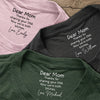 Personalized Dear Mom Thank For Share Your DNA Neck Print Back Shirt HO82 901690