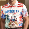 Personalized America Cat Dad, Dog Dad Polo Shirt LM32 899117