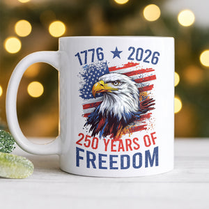 America Semiquincentennial 250 Years Of Freedom White Mug CH07 896702