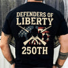 Defenders Of Liberty 250th Anniversary USA Back Side Dark Shirt HA75 897294