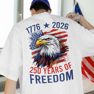 America Semiquincentennial 250 Years Of Freedom Back Side Bright Shirt CH07 896700