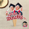 Custom Photo Glitter Graduation Class Of 2026 Face Fan - Graduation Gift LM32 899139