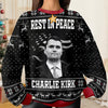 Personalized Rest In Peace Charlie Kirk Ugly Christmas Sweater HO82 900324