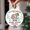 Personalized Funny Kids Six Seven Christmas Ornament, Funny Teen Grandkid Ceramic Ornament HA75 898302
