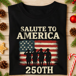 Salute To America 250th Veteran Dark Shirt Happy America 250 Gifts CH07 896690