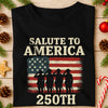 Salute To America 250th Veteran Dark Shirt Happy America 250 Gifts CH07 896690