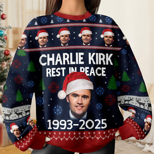 Charlie Kirk Rest In Peace 1993-2025 Ugly Christmas Sweater HO82 900320