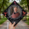 I Remembered Who Was Watching Personalized Memorial Photo Graduation Cap Topper CH07 910934