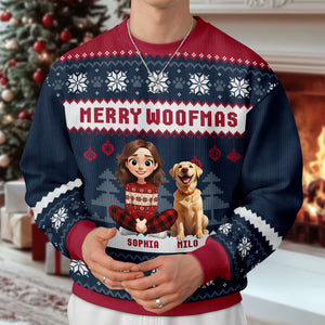 Merry Woofmas Personalized Dog Ugly Sweater HA75 898188