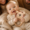 Custom Cute Bear Crochet Baby Rattle Toy with Name - Newborn Gift, Baby Shower Gift LM32 669453
