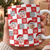 Custom Cute Baby Photo Best Dad, Mom Ever Christmas Pattern Print Full Mug LM32 670041