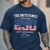 Custom Family Name Celebrating 250 Years Of Freedom 1776-2026 Comfort Shirt TH10 170241