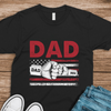 Custom Name Dad With Kids Hand-in-Hand Dark Shirt – Personalized Father’s Day Gift LM32 899613