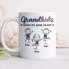 Personalized Grandkids Make Life More Grand White Mug HA75 920388