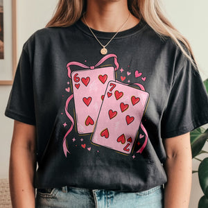 Coquette Funny Playing Cards Valentine 6 7 Six Seven Comfort Shirt LM32 897561