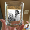 Custom Photo Best Dad Ever Whiskey Glass - Gift for Father’s Day CH07 911352