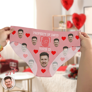Property Of Husband Boyfriend Photo Personalized Funny Face Underwear for Women CH07 910136