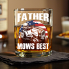 Custom Photo Father Mows Best Retro Whiskey Glass For Father Day LM32 893637