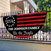 Custom Family Name We The People America Non-Pleated Fan Flag TH10 898537