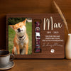 Custom Dog Photo Forever In My Heart Memorial 2-Layers Wooden Collar Sign LM32 893791