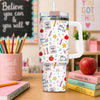 Custom Teacher Name Back To School Tumbler 40oz With Iron Ring HA75 921942