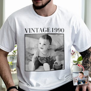 Custom Photo and Year Birthday Vintage Bright Shirt HA75 897506