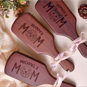 Custom Portrait Dog Cat Photo Engraved Bamboo Comb Gift For Dog Cat Mom, Birthday Gift LM32 897531