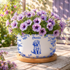 Custom Toile De Jouy Flower Pet Photo Plant Pot Gift For Pet Lovers CH07 911384