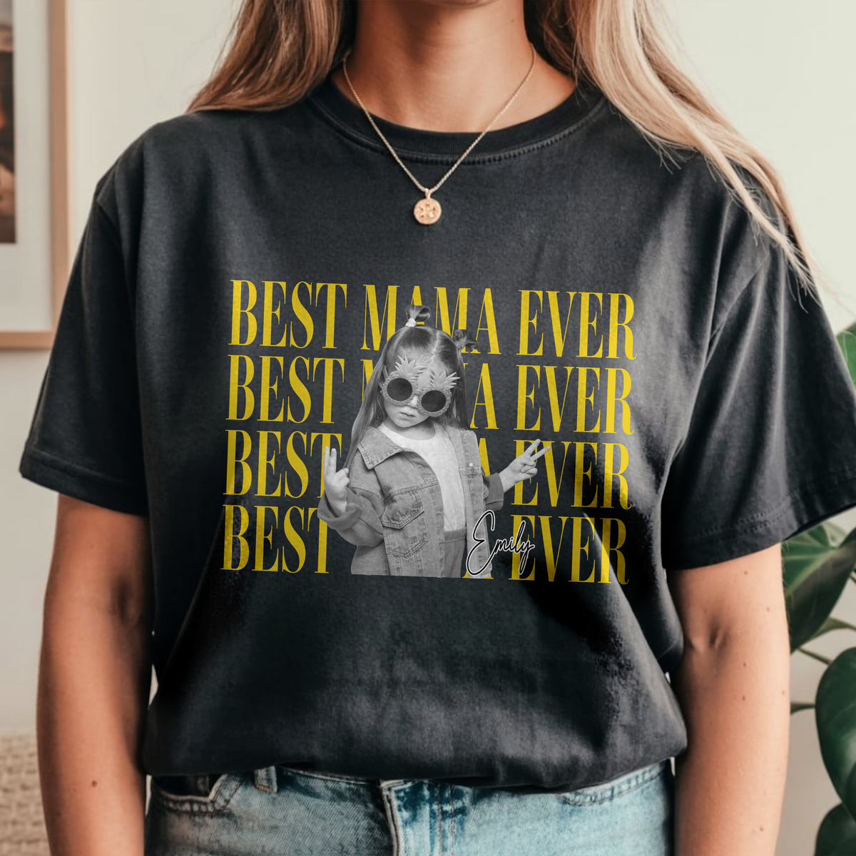 Personalized Vintage Photo Best Dad Mom Ever Comfort Shirt HA75 921276 (New)