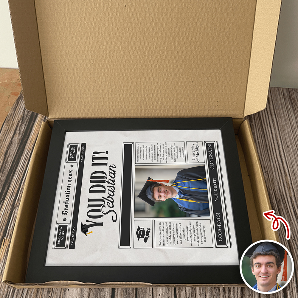 Custom Photo Graduation News You Did It Magazine Picture Frame LM32 899207