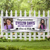 Custom Photo Class of 2026 Then And Now Personalized Banner Graduation Party Gift HA75 920622