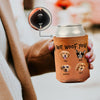 Custom Photo From The Reasons You Drink We Woof You Dog Leather Can Cooler Holder Gift For Dog Lovers HO82 894100