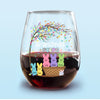 Custom Family Bunny Easter Personalized Wine Glass TH10 892509