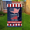 USA 250th Birthday Anniversary America Garden Flag Patriotic Decor CH07 910044