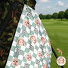Custom Baby Face Best Dad Ever Retro Golf Towel- Gift for Parents, Father's Day, Golfer LM32 669013