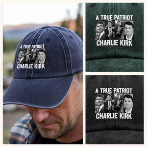 Justice for Charlie Kirk - Prayers Up Charlie Washed Denim Baseball Cap HA75 64420