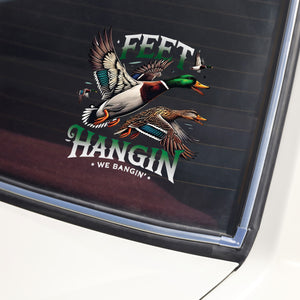 Feet Hangin We Bangin Car Window Decal Sticker For Hunting Lovers LM32 897293