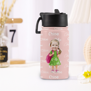 Personalised Cartoon Kid Character Portable Insulated Kid Water Bottle LM32 893983