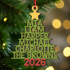 Personalized 2026 Family Names Christmas Wooden Ornament, Holiday Tree Decor LM32 670505