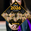 Custom Photo Class Of 2026 Congratulations Graduation Cap Topper, Gift for Graduation HA75 920816